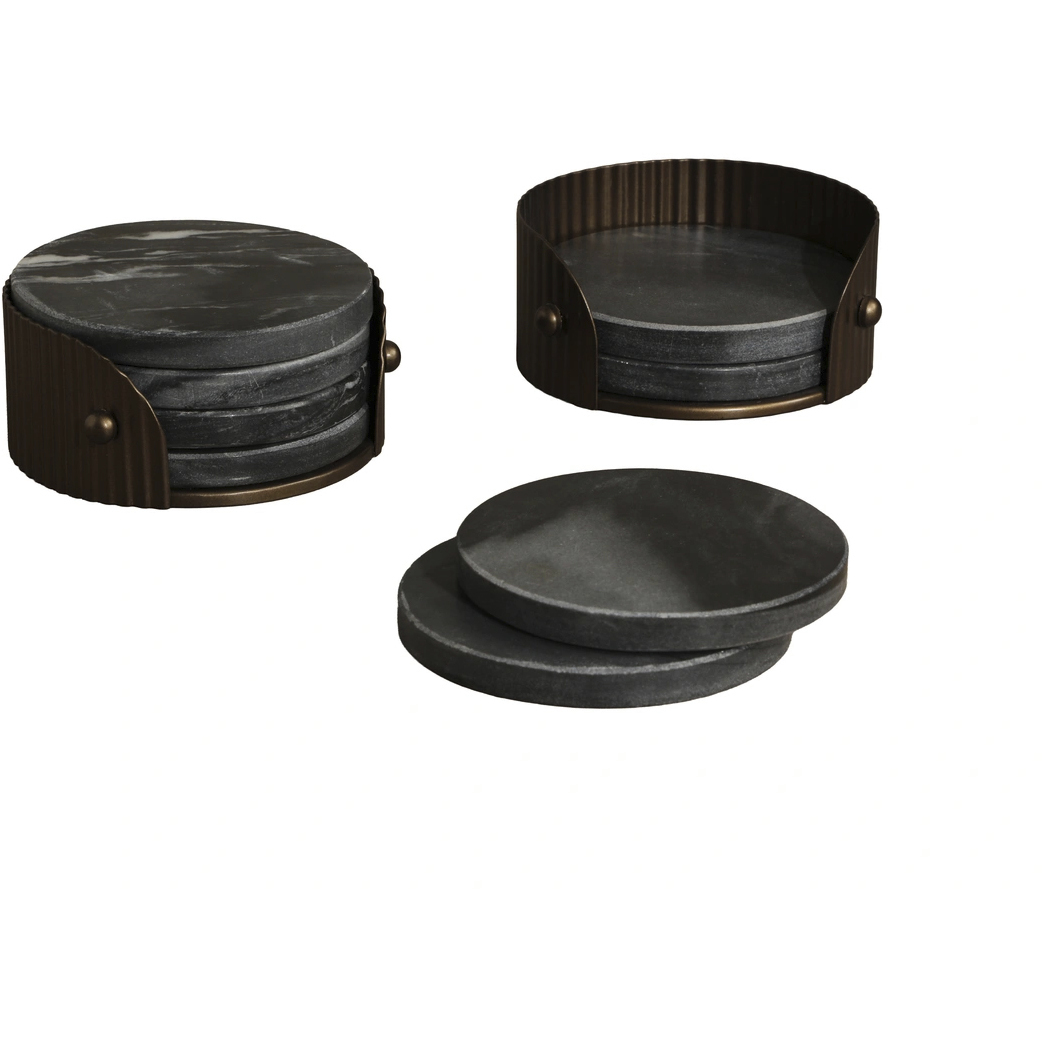 California Black Coaster Set, Pack of 4
